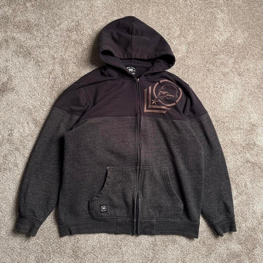 METAL‎ MULISHA COLOUR BLOCK ZIP UP HOODIE